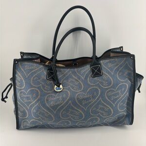 Dooney & Bourke Blue and Black Tote Bag